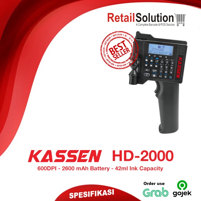 Smart Printer Portable Handheld Inject - Kassen HD2000 / HD-2000