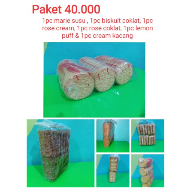 

Paket 40.000 biskuit khong guan / marie / rose cream / rose coklat / biskuit coklat / lemon puff