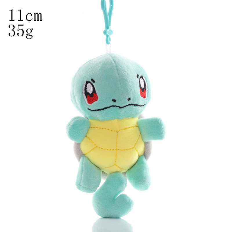 1pc Gantungan Kunci Boneka Pokemon Charmander Squirtle Psyduck Pikachu Bahan Plush Lembut Untuk Hadiah