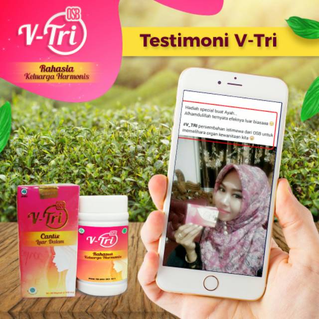 OSB V-Tri Hebal Khusus Wanita 100% ORIGINAL