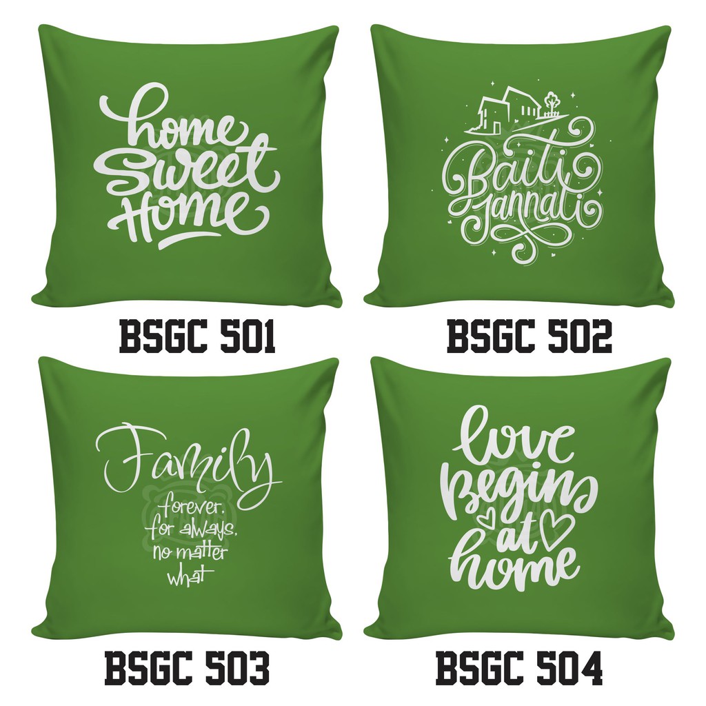  50x50 Cactus Sarung  Bantal  Sofa  Motif Home Baiti 