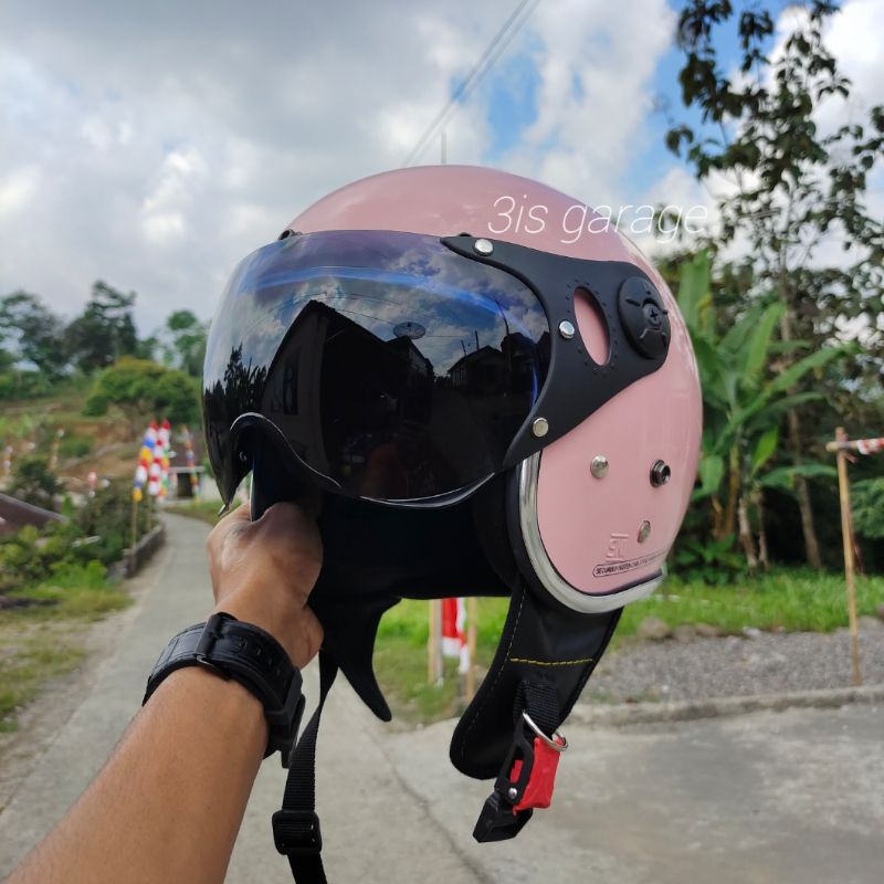 HELM BOGO PILOT ITALY RETRO FULL LEHER SNI PRIA WANITA DEWASA ORIGINAL PREMIUM