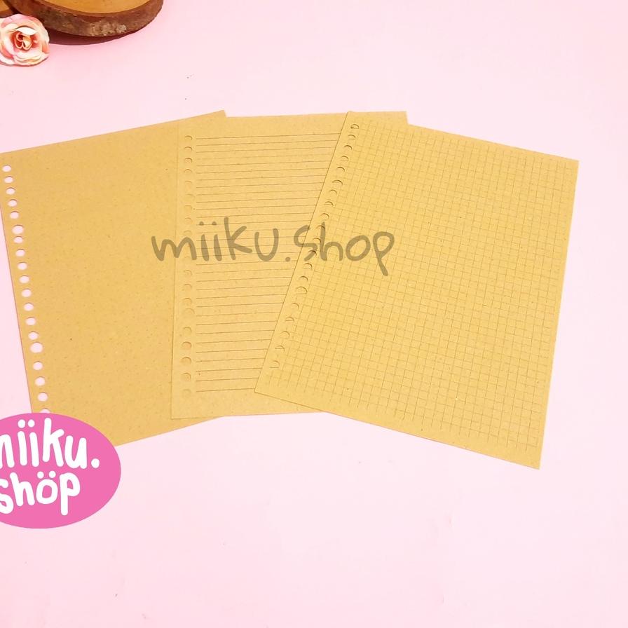 

6.6 Product HOT [A5 & B5 ] KERTAS BINDER LOOSE LEAF ISI BINDER KRAFT COKLAT VINTAGE