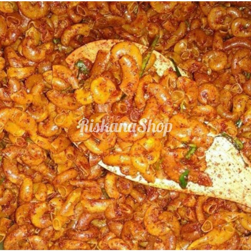 

cemilan renyah makroni rasa EKSTRA PEDAS daun jeruk 70gr