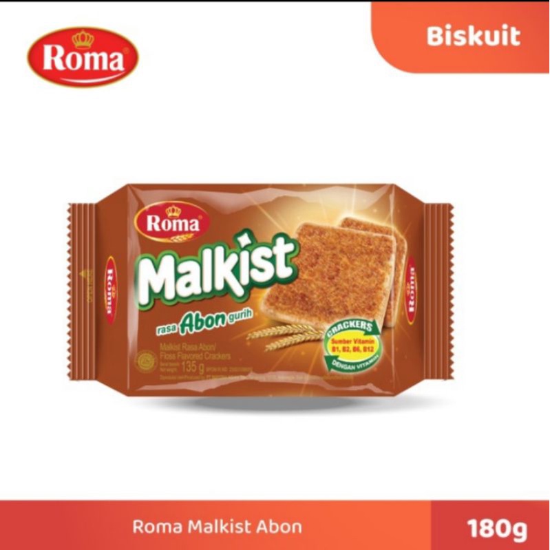 

Biskuit roma malkist rasa abon kemasan 180gr