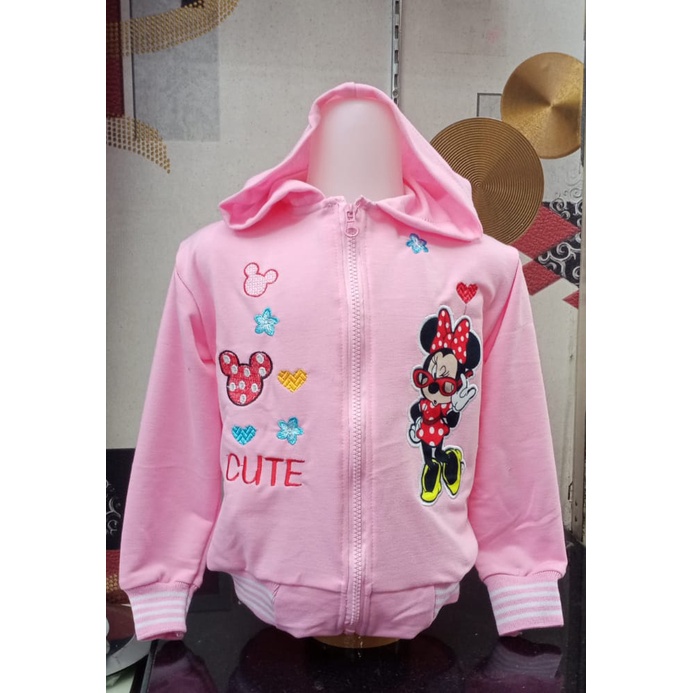 sweater hoodie / jaket hoodie anak motif mickey