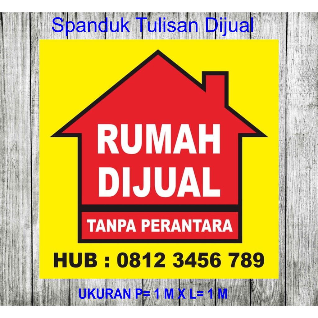 Spanduk Banner Rumah Dijual Shopee Indonesia