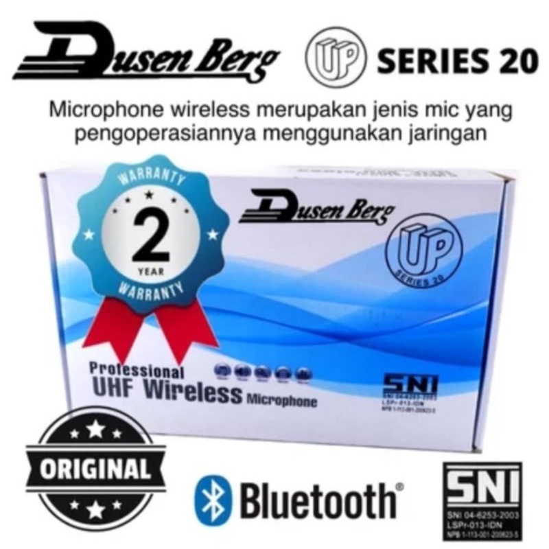 2 Mic wireless Dusenberg Up Series 20 bluetooth recharger