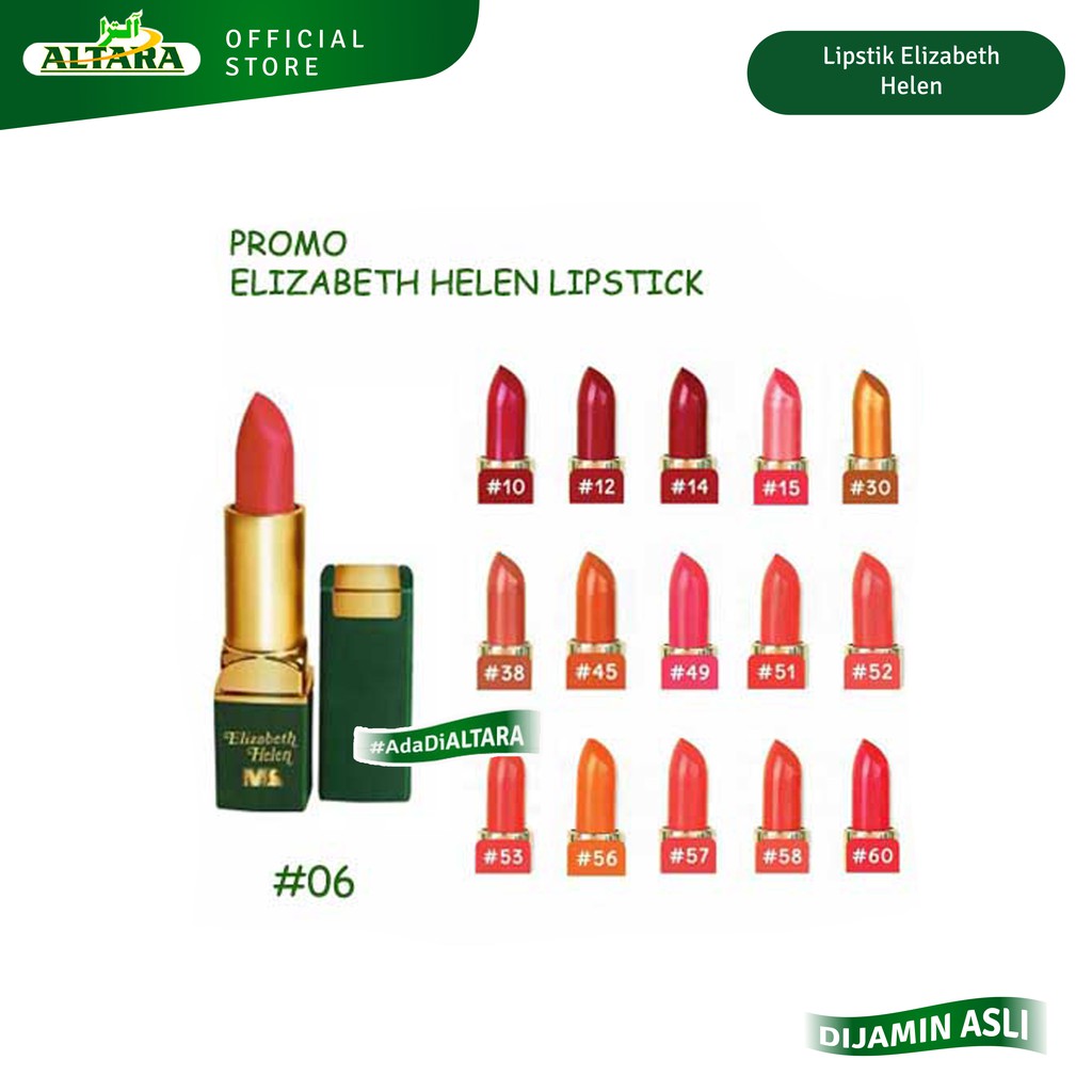 Promo Lipstik Elizabeth Helen Ori BPOM /Lipstik Arab - Lipstik Mahmood Saeed - TANPA BOX