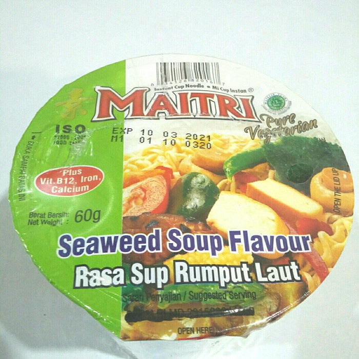 MAITRI MIE CUP RASA SUP RUMPUT LAUT