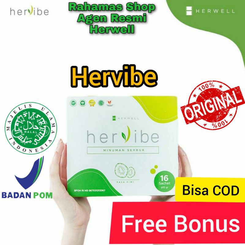 Hervibe original 100 % - isi 16 sachet - Herwell