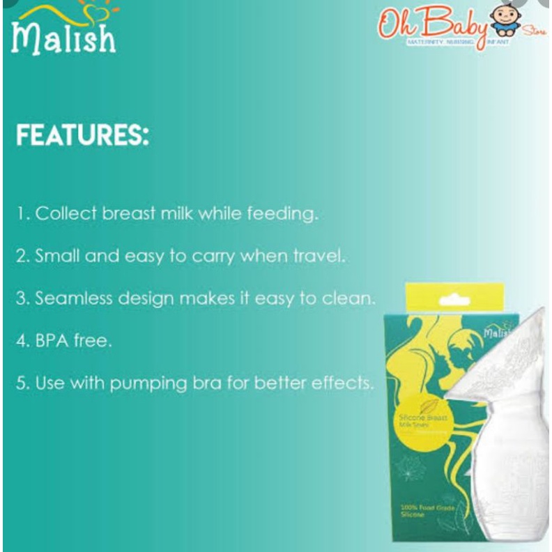 Silicone Breastpump Original Pompa Asi Malish Milk Saver Silicone Breast Pump/ Pompa Asi Silicone