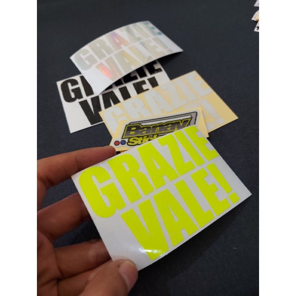 STICKER GRAZIE VALE CUTTING