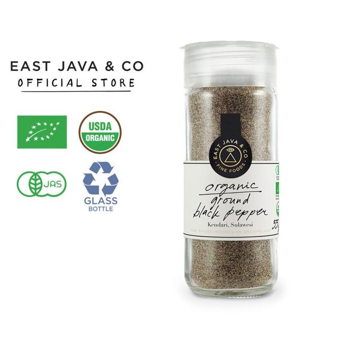 

East Java & Co Organic Ground Black Pepper - 55g (Lada Bubuk Organik)