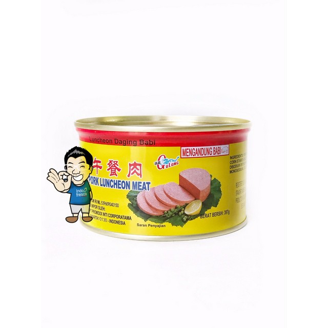 

Gulong Pork Luncheon Meat Canned- Ma Ling Daging Babi Kaleng 397g