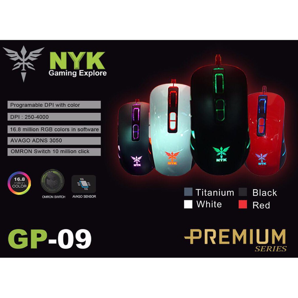 Gaming Mouse Premium Series NYK GP-09 Macro