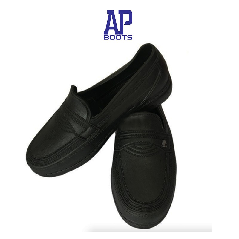 AP 977 BLACK / Van Sepatu Kantor Hitam by AP Boots