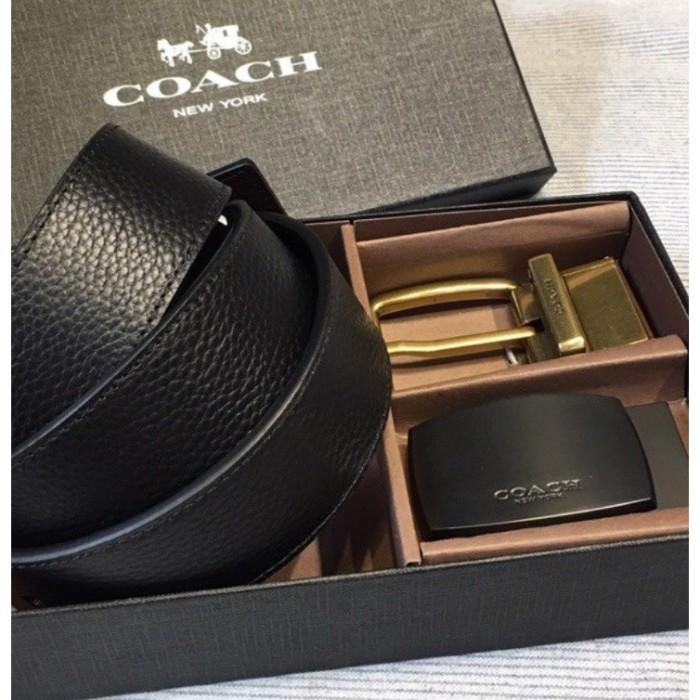 [ORIGINA] COACH Belt Reversible with Signature / Belt Pria Coach