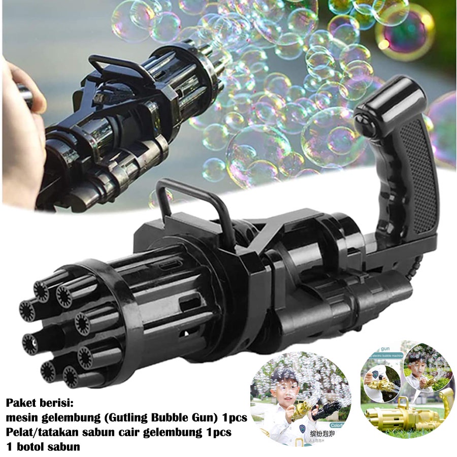 Mainan Tembakan Gelembung Air - Bubble Gun Machine Kids Toys Pistol