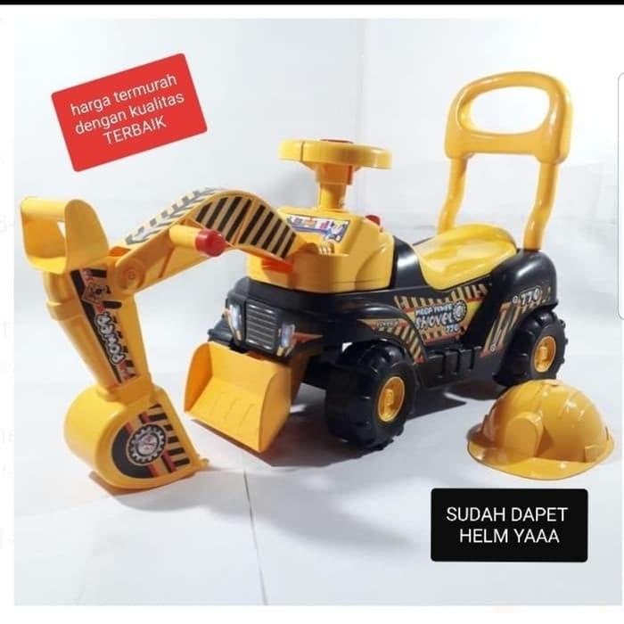 Mainan Mobil Excavator Ride On - Mainan Mobil Dorong Beko- Mobil Beko