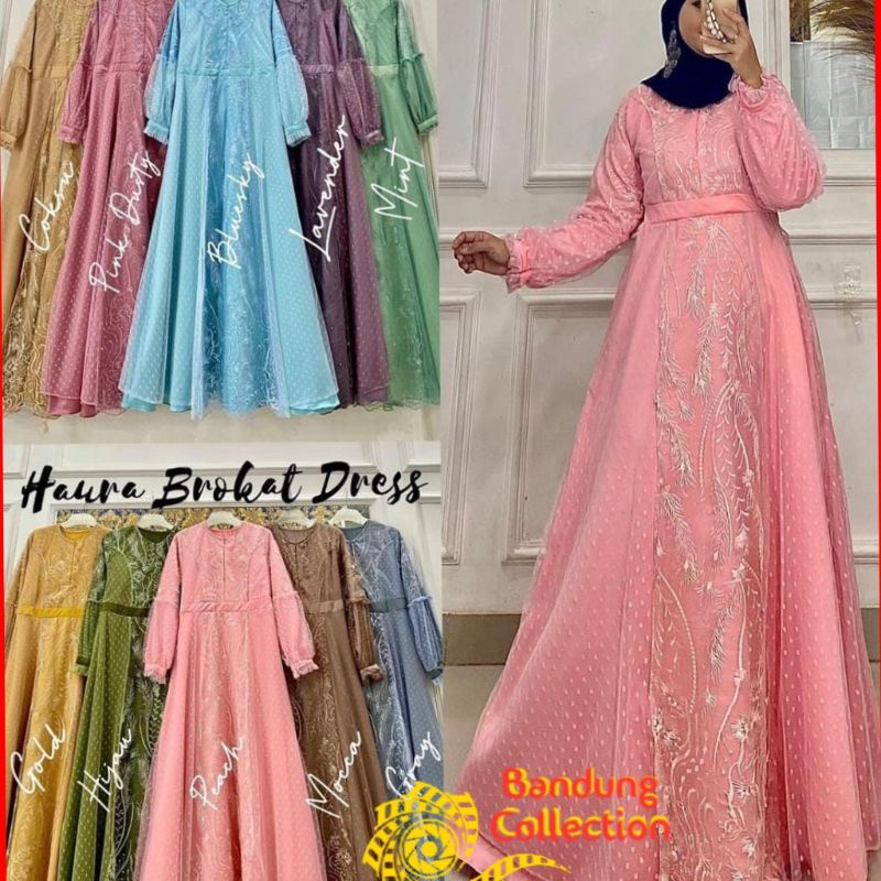 Gamis set Outer Original Full Ceruty Babydoll  Premium Berkualitas Variasi Renda Import Pasmina Sena