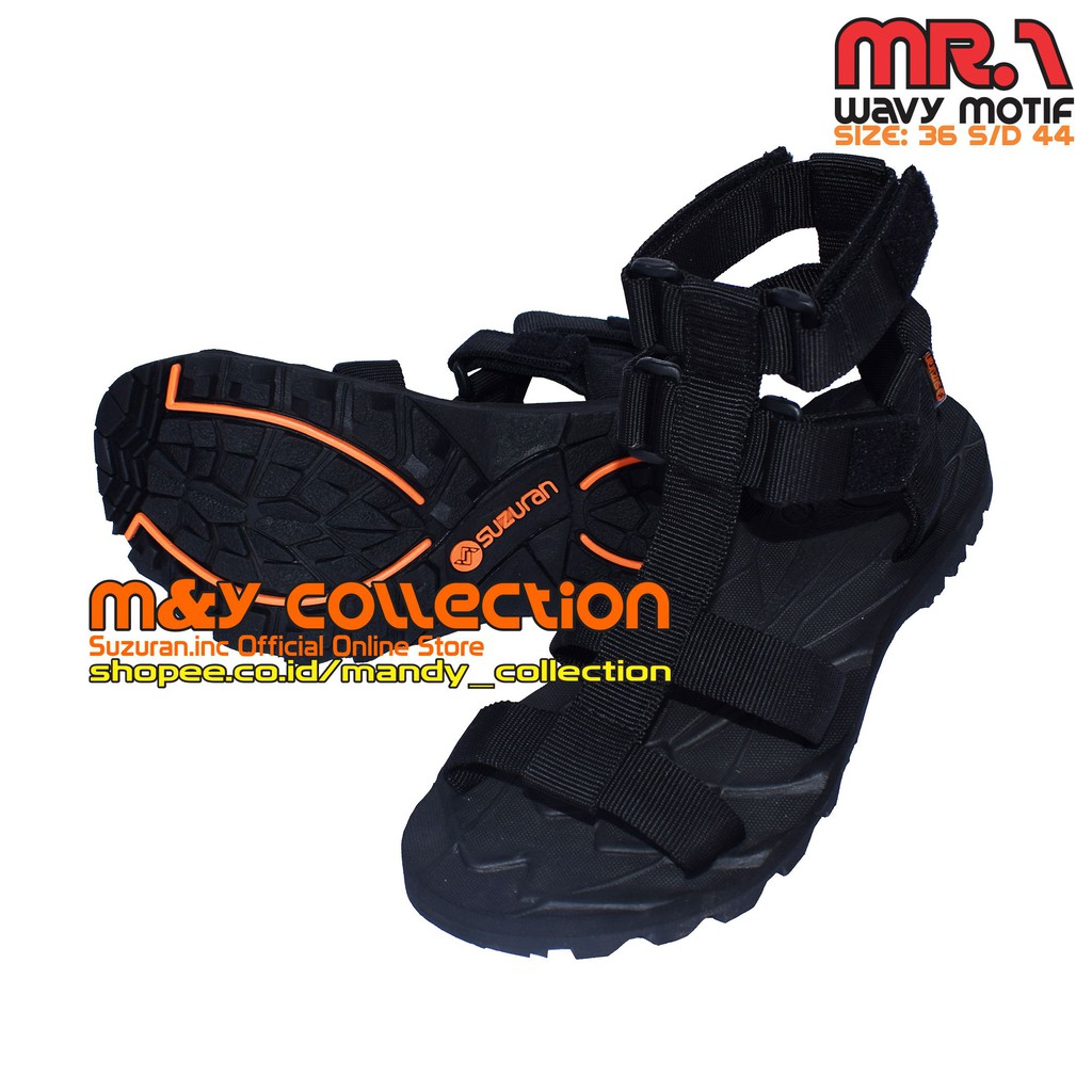 SUZURAN Sandal High Land Black