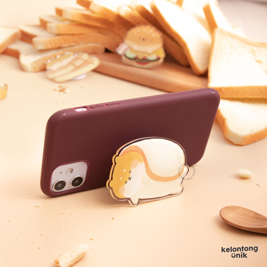 KAWAII FOOD ANIMALS - Griptok Akrilik/ Phone Holder/ Stand HP/ Phone Stand/ Phone Grip