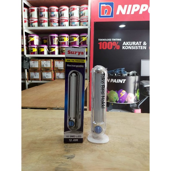 lampu emergency gantung surya 18smd led   sql 18l frosted