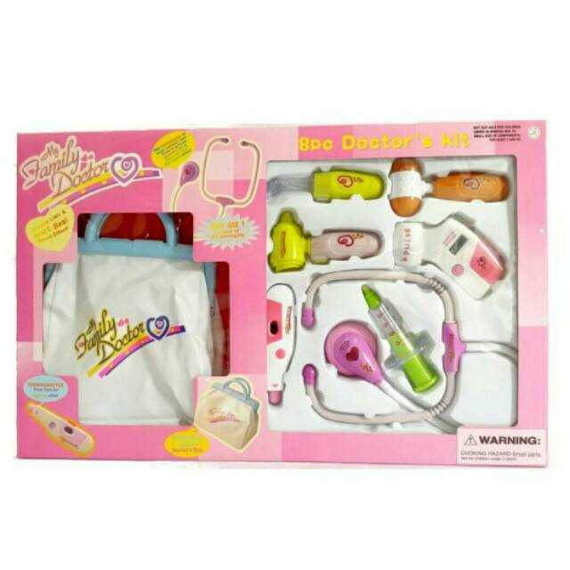 Mainan Doctor Family Set Pink / Dokter Tas Pink