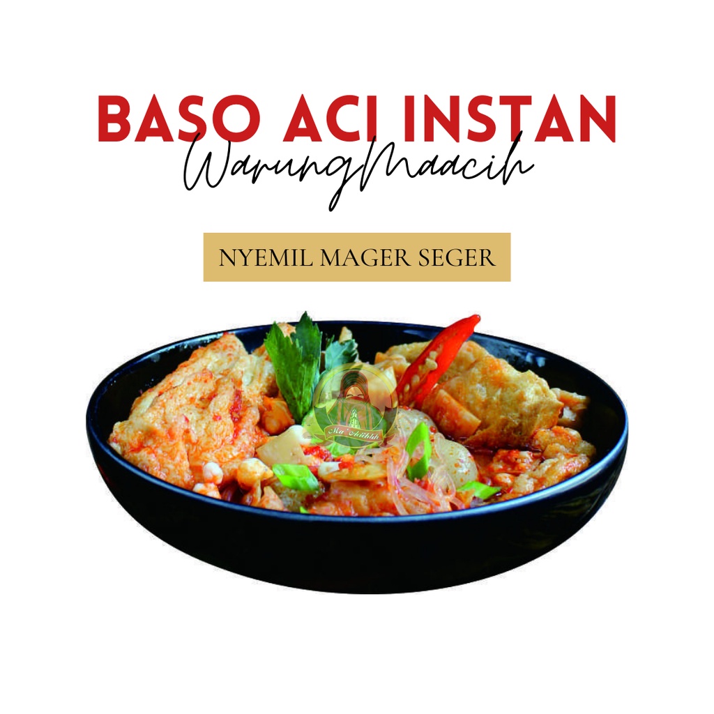 

Baso Aci Instan Komplit Khas Bandung Baso Aci Maacih 200gr