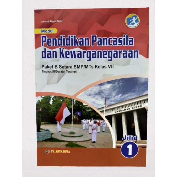 ORI satu paket buku modul paket B setara smp jilid 1 untuk kelas 7 penerbit Arya duta