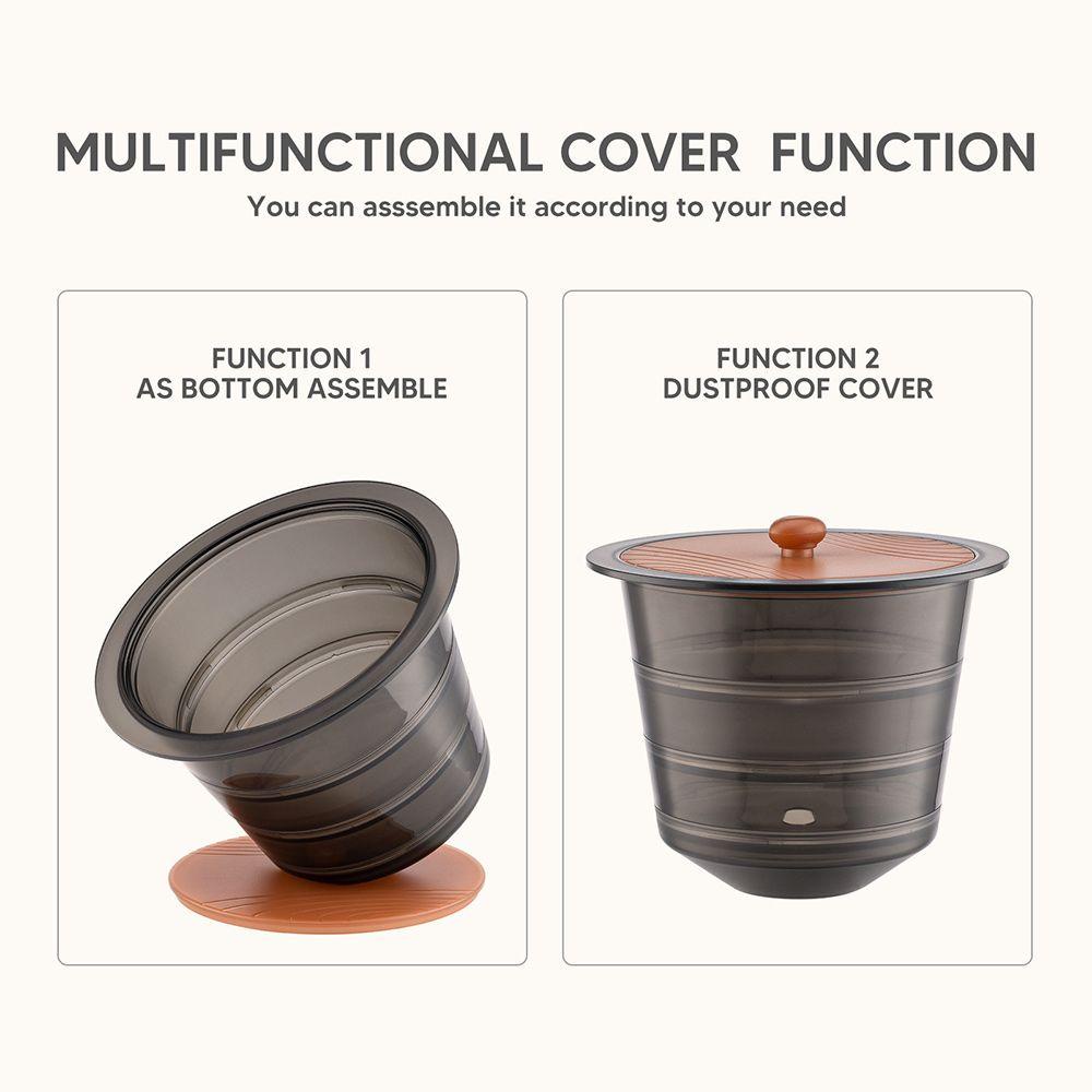 Solighter Detachable Coffee Pod Holder Gelas Plastik Holder Counter Coffee Bar Kapasitas Besar