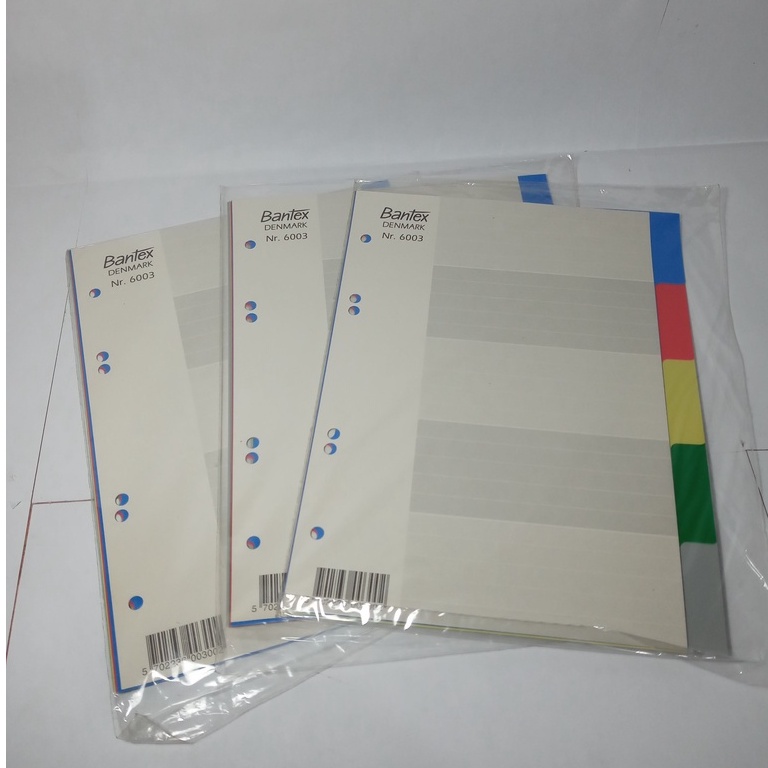 

[Cuci Gudang] BANTEX Divider / Pemisah Kertas - No. 6003 ( Colour Divider)