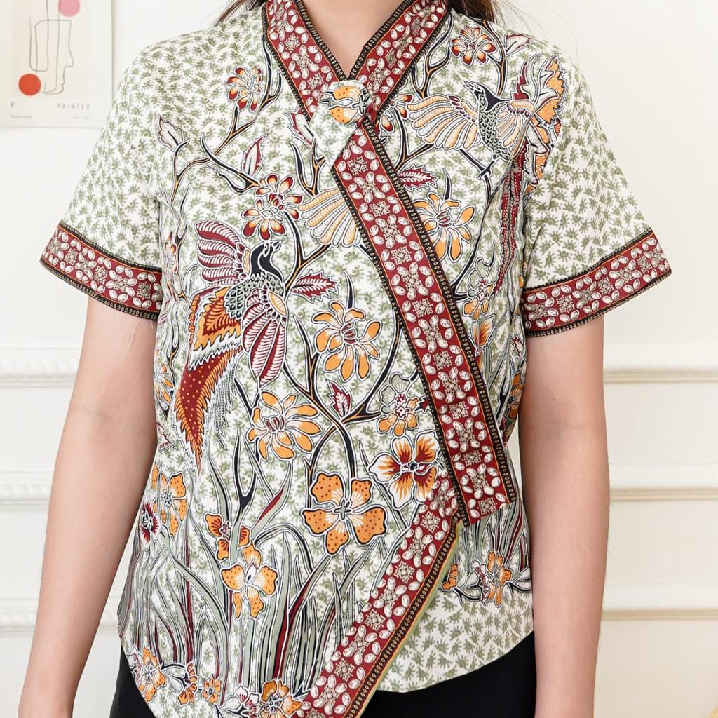 CHICA TOP - Atasan Batik Wanita Blouse Wanita / MIMI