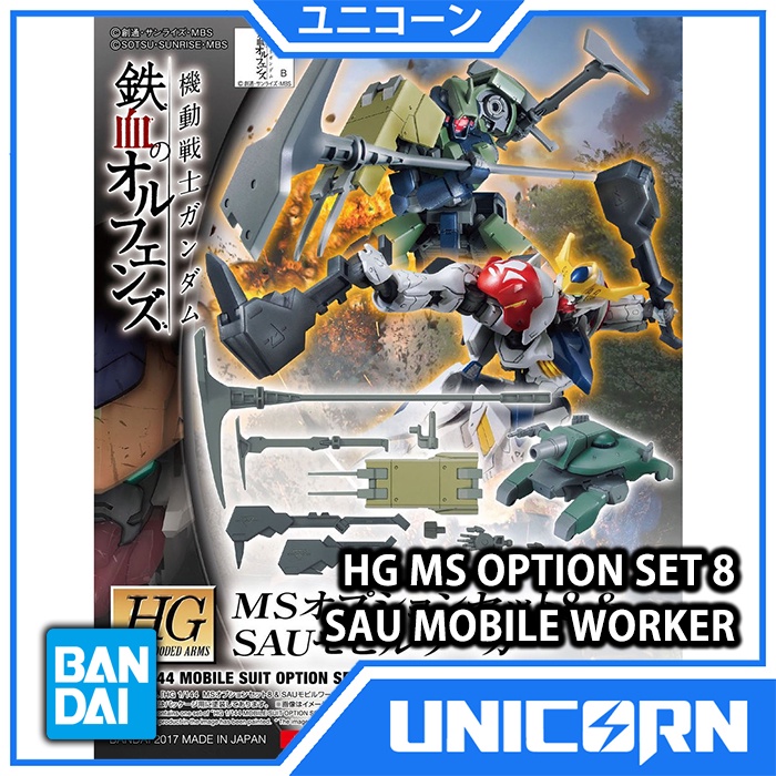 HG MS Option Set 8 & SAU Mobile Worker 1/144 Gundam Bandai Option Set 008