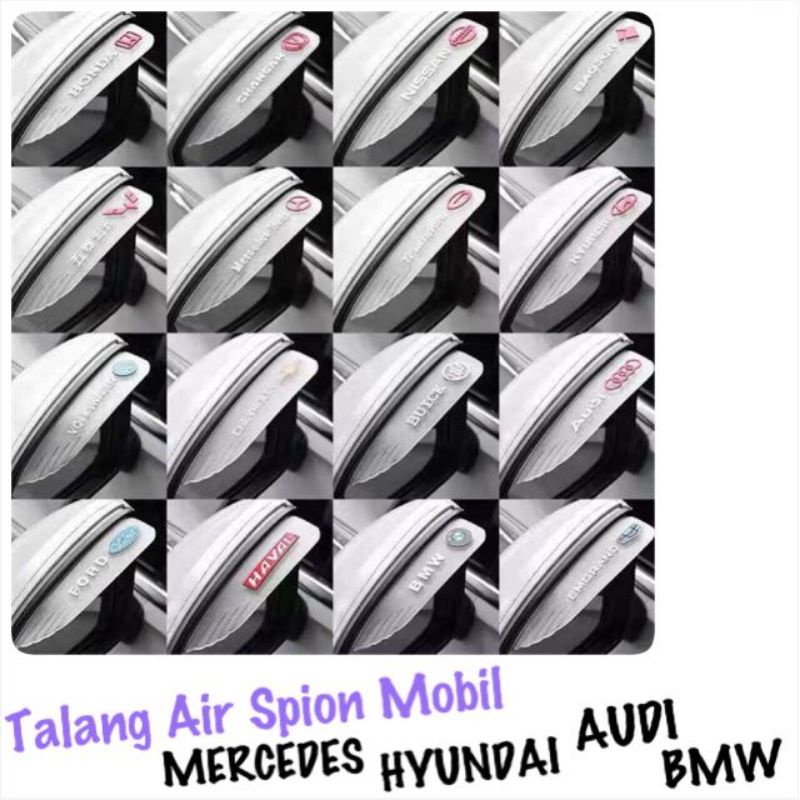 Talang Spion Mobil Set 2 pcs kiri kanan /Talang Air Spion Mobil Motif Sporty Topi Penahan Pelindung Spion Mobil Motif