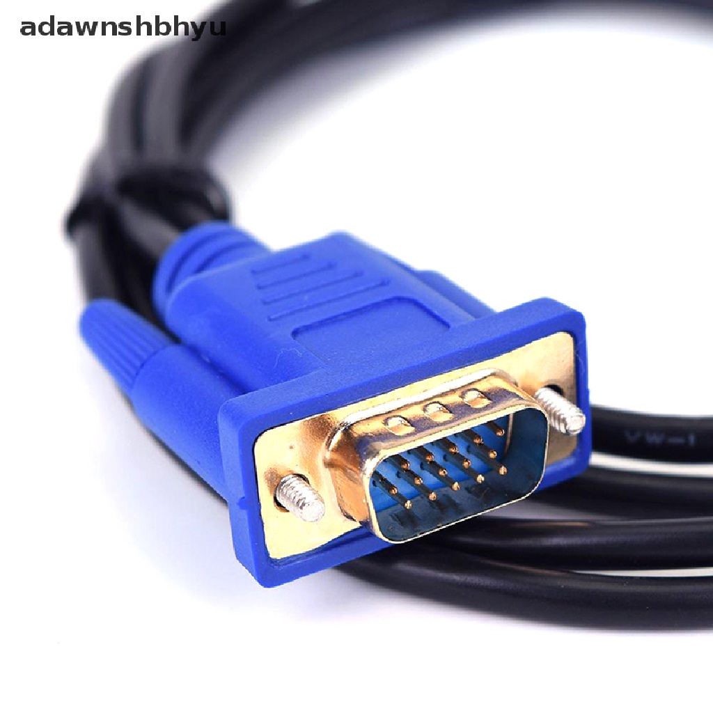 [adawnshbhyu] Kabel Adapter Konverter Video HDMI Male to VGA Male Untuk PC DVD 1080p HDTV 6FT