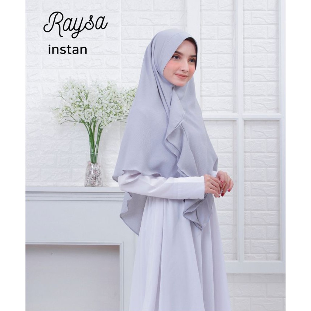 HIJAB INSTANT RAYSA / HIJAB INSTAN JUMBO MURAH / JILBAB INSTAN LANGSUNG PAKAI / JILBAB BERGO INSTAN SYARI MENUTUP DADA