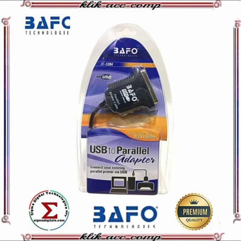 Kabel Usb To Paralel BAFO Original Usb to LPT - Printer Adapter BF-1284 original