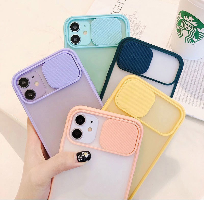 Dorong Tarik Pola Lensa Casing Ponsel untuk iPhone 12 13 11 Pro Max X Xs Max Xr 7 8 Plus Silikon Lembut Fgtl Cover