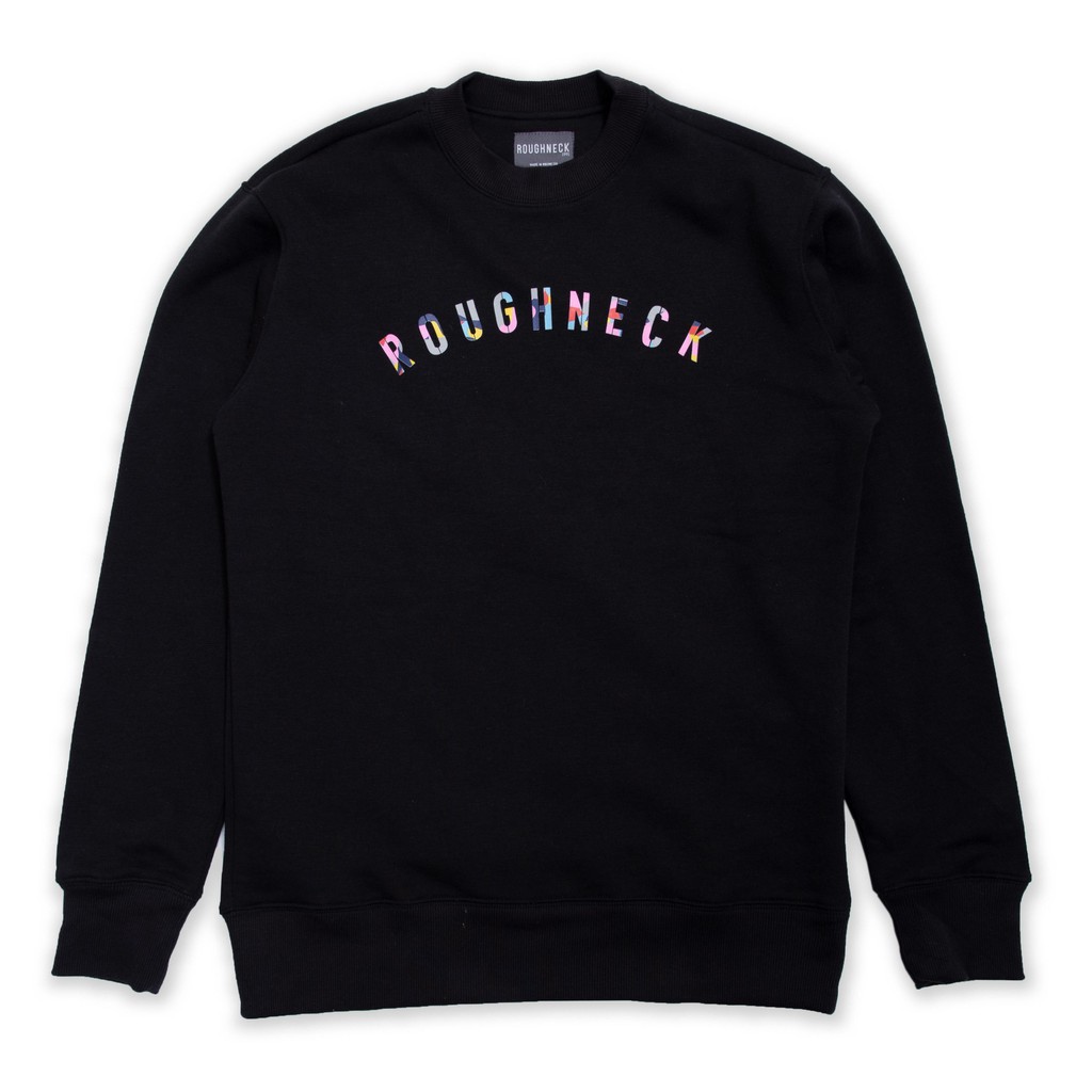 SWEATSHIRT ROUGHNECK I SWEATER ROUGHNECK 1991 I CREWNECK ROUGHNECK I SWEATER ROUGHNECK 1991 PRIA WANITA TEKS SABLON