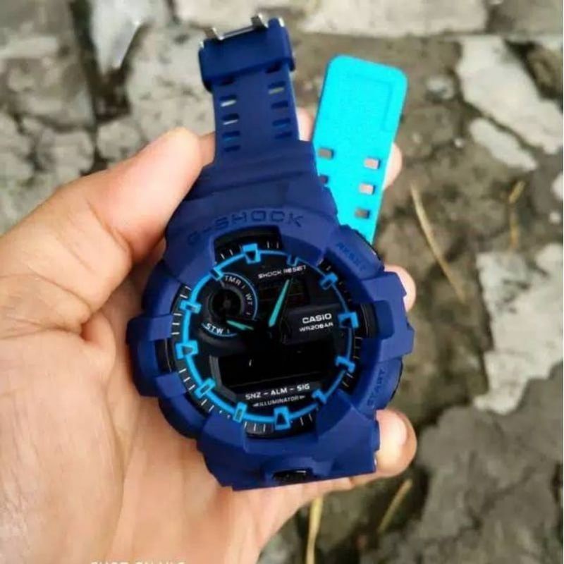 Limited Edition Jam Tangan GA700 Dua Warna Jam Tangan Anti Air Pria Dualtime Bisa Bayar Ditempat