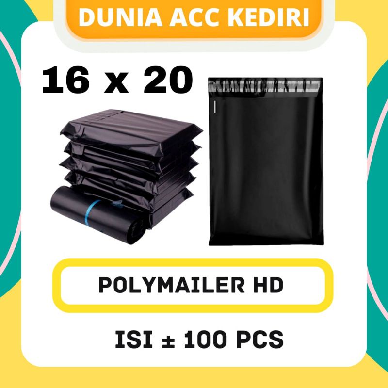 

MEDIA PACKING KEDIRI - POLYMAILER ±100 PCS 16X20CM HITAM PLASTIK PACKING SUPER EKONOMIS, KUALITAS TEBAL HARGA PABRIK