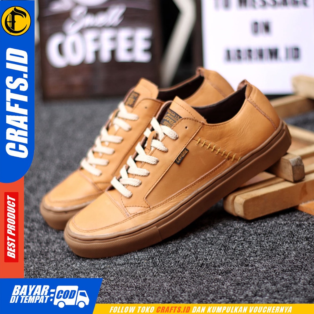 Crafts Dante - Sepatu Kulit Sneakers Casual Pria