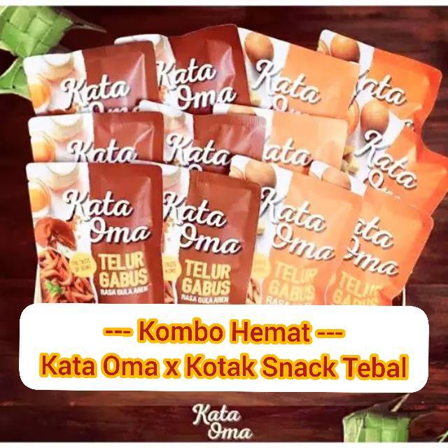 Kata Oma Telur Gabus - keju cheddar dan gula aren original telor snack cemilan oleh oleh indonesia