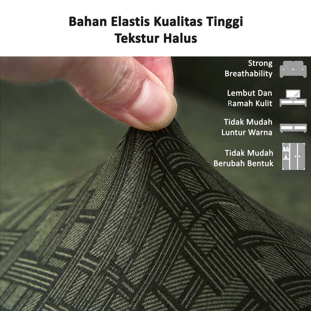 Cover Sofa  sarung sofa striped sofa cover/Elastic Sofa Cover Grid / Sarung Penutup Sofa Elastis Stretch Polos Kisi