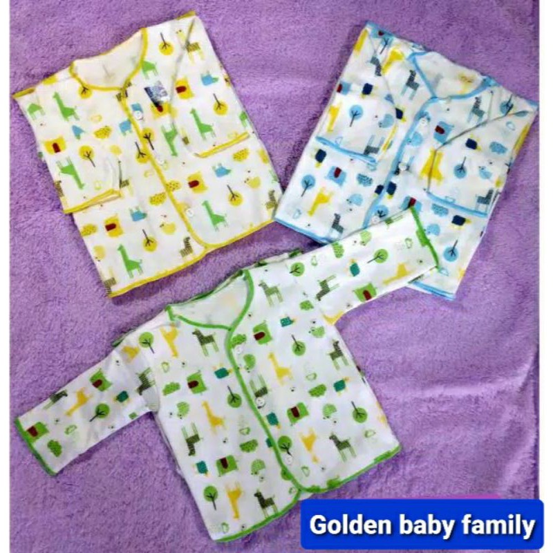 Baju Bayi Shankusen Tc Lengan panjang Kancing depan SNI