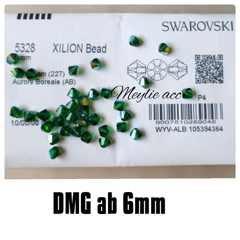Swarovski Bicone  beads 6mm kerucut