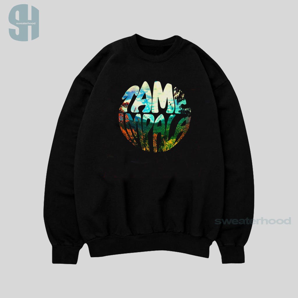 Crewneck Black Tame Impala Sweatshirt Hitam Jaket Vintage Pria Dan Wanita Sweaterhood