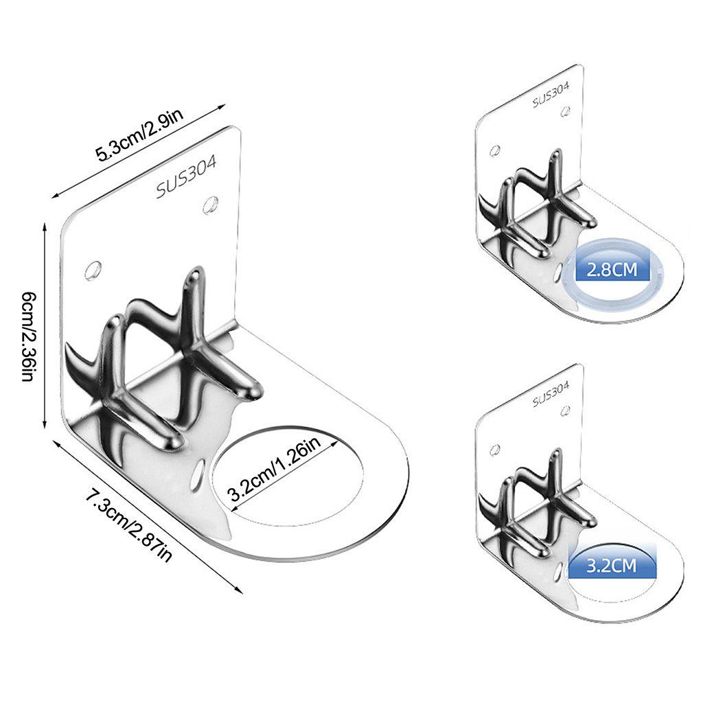 Nickolas1 Botol Holder Lebar Digunakan Stainless Steel Berkualitas Rumah Tangga Kamar Mandi Rak Menebal Shower Rack